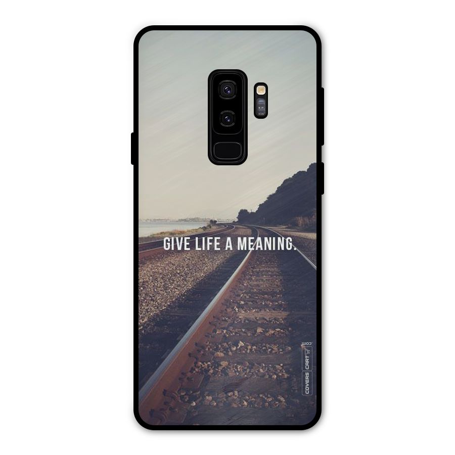 Meaning To Life Metal Back Case for Galaxy S9 Plus