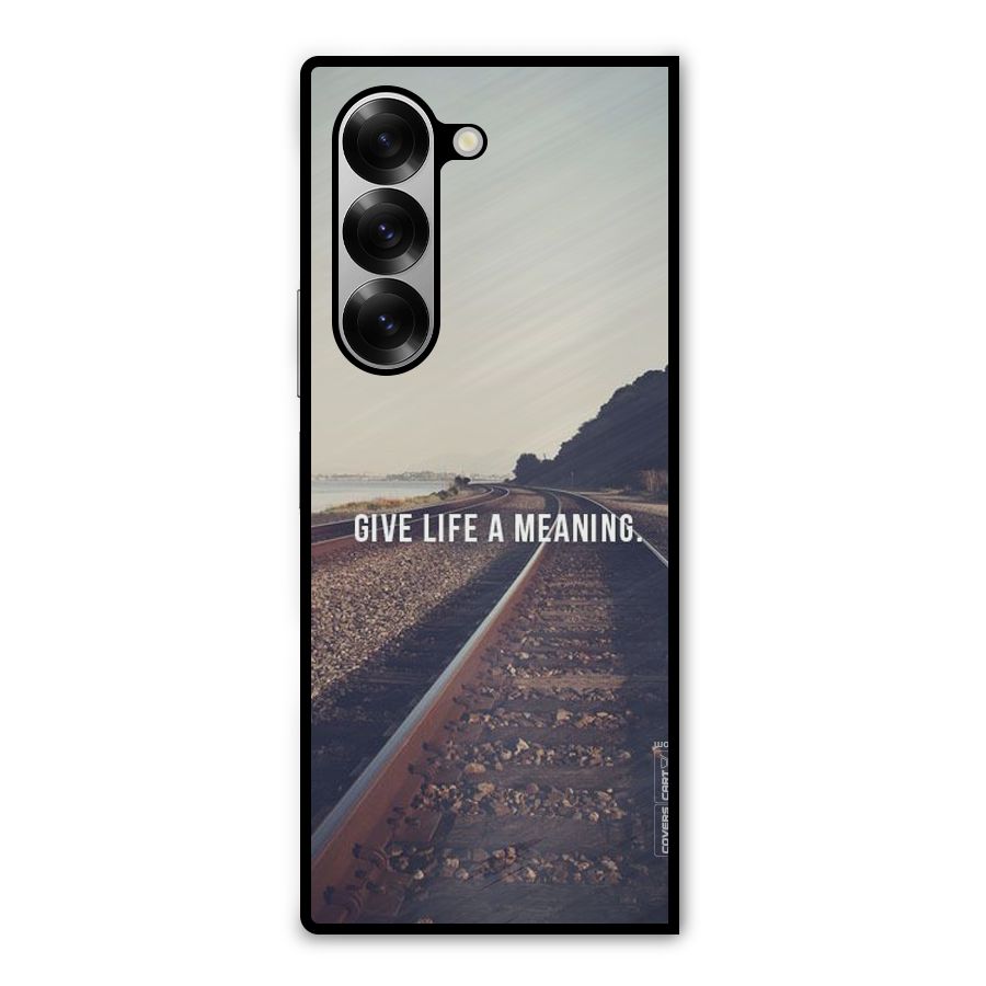 Meaning To Life Metal Back Case for Galaxy Z Fold6