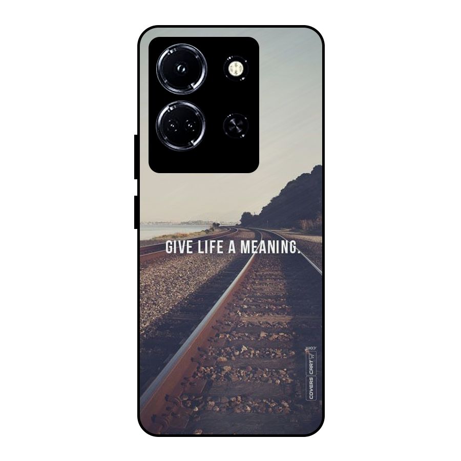 Meaning To Life Metal Back Case for Infinix Note 30 5G