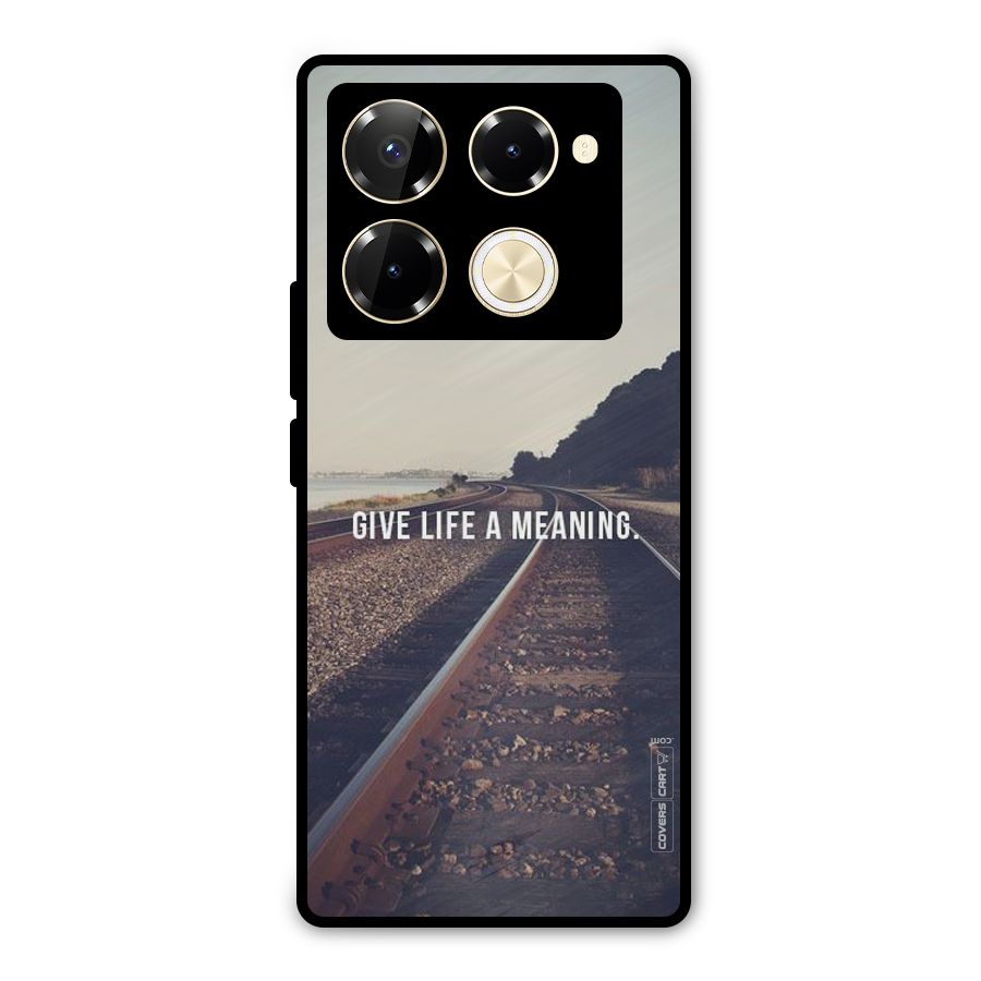 Meaning To Life Metal Back Case for Infinix Note 40 Pro