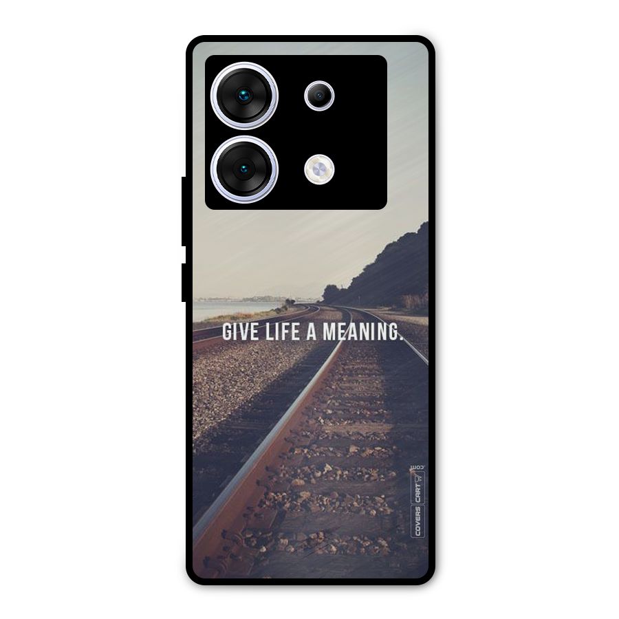 Meaning To Life Metal Back Case for Infinix Zero 30 5G