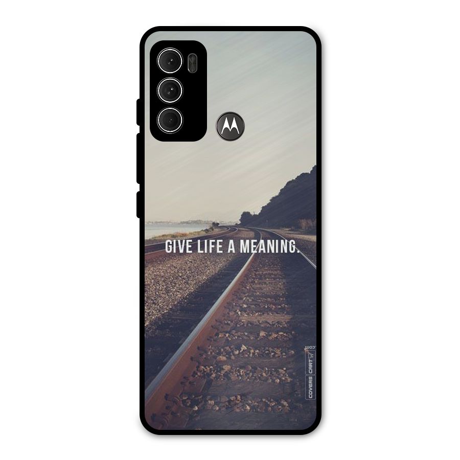 Meaning To Life Metal Back Case for Moto G60