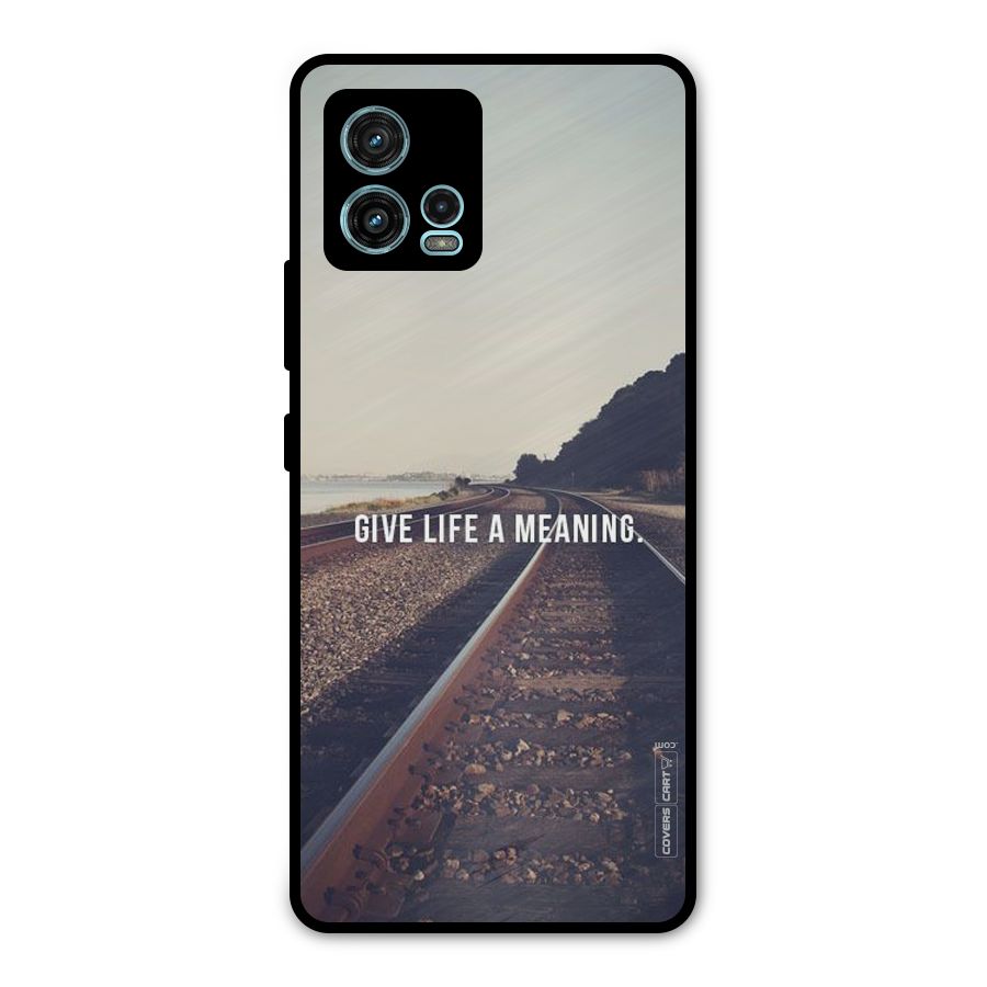 Meaning To Life Metal Back Case for Moto G72