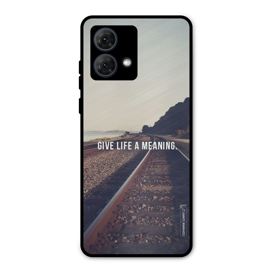 Meaning To Life Metal Back Case for Moto G84