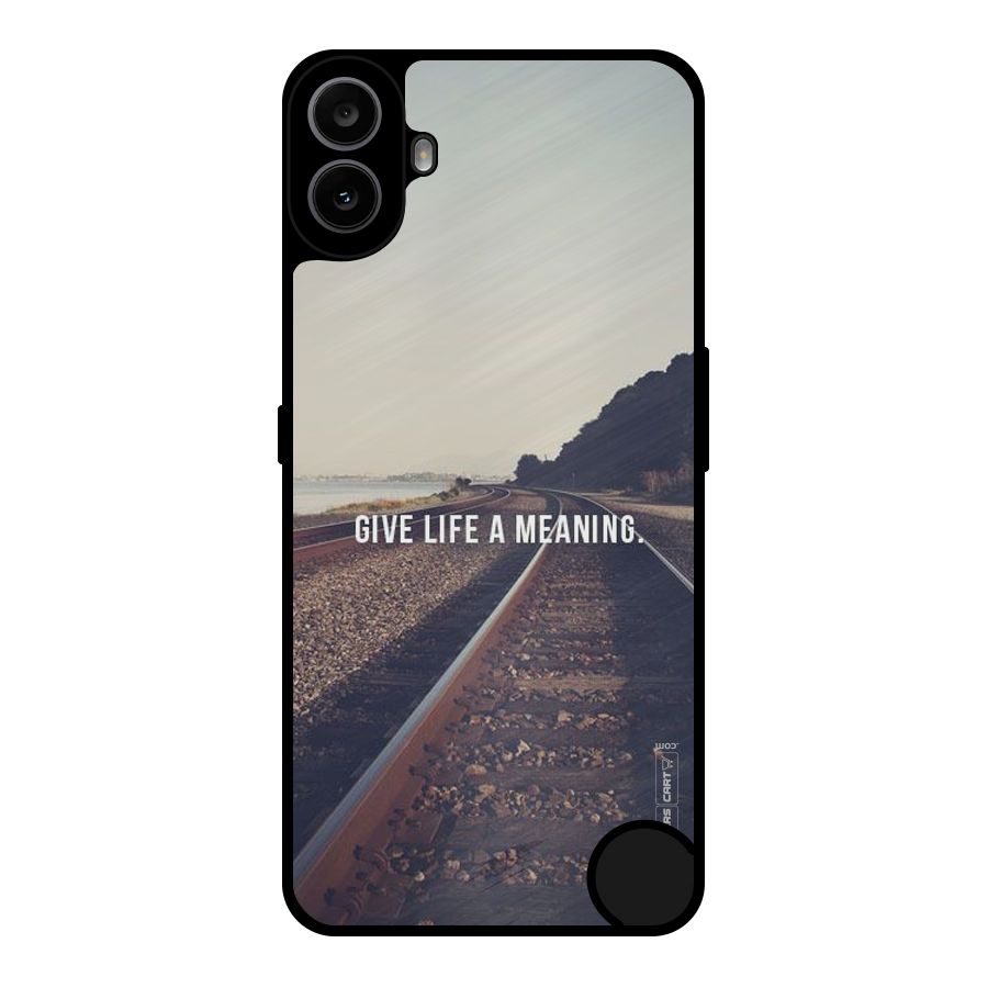 Meaning To Life Metal Back Case for Nothing CMF Phone 1