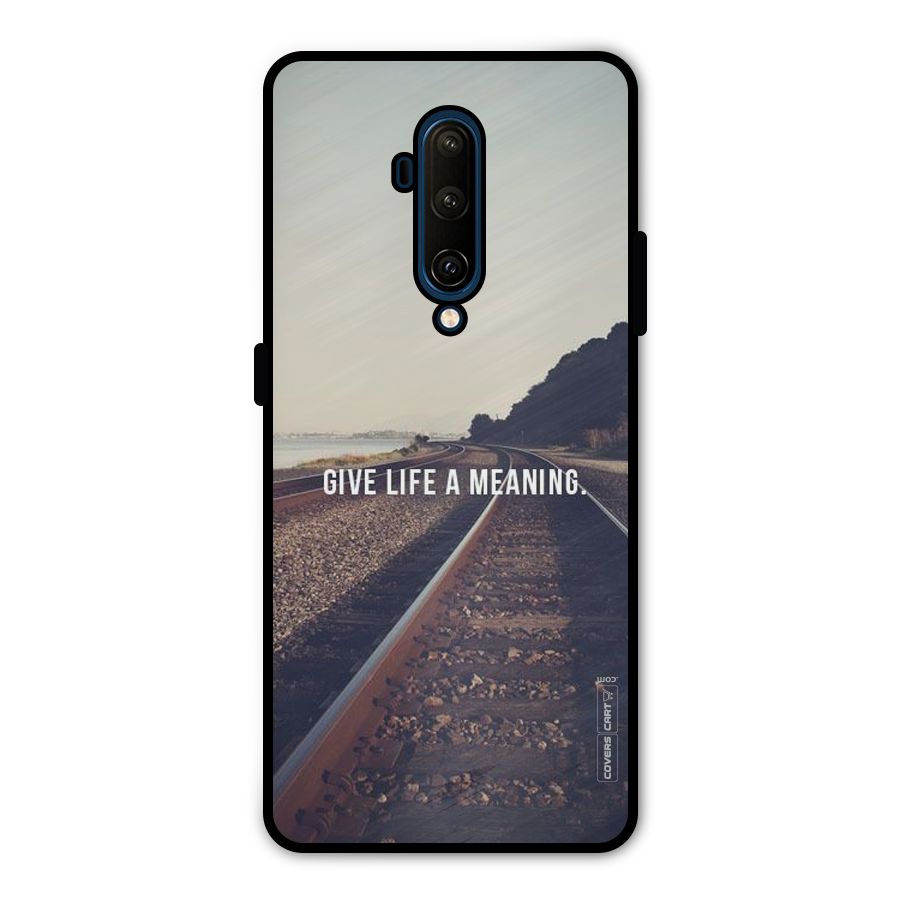Meaning To Life Metal Back Case for OnePlus 7T Pro