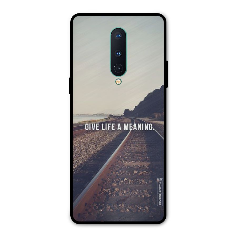 Meaning To Life Metal Back Case for OnePlus 8