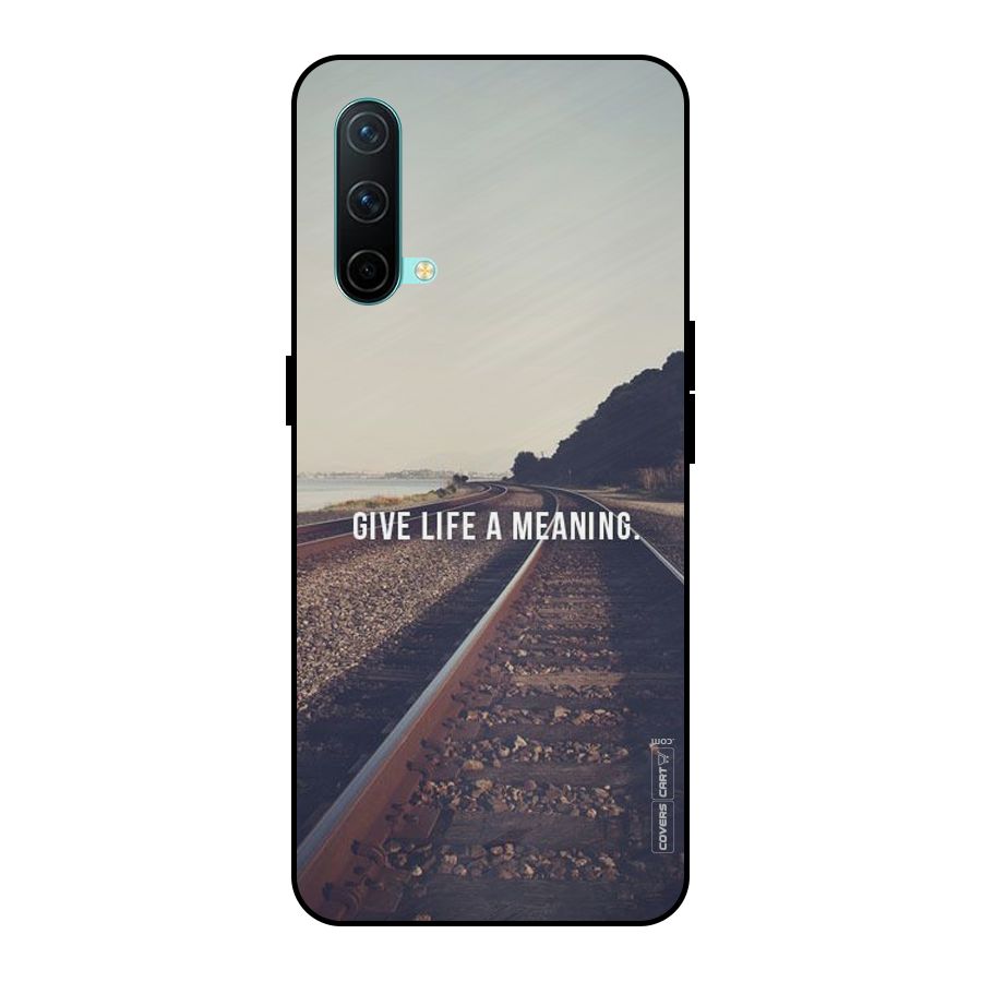 Meaning To Life Metal Back Case for OnePlus Nord CE 5G