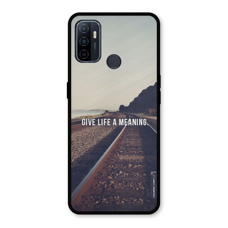 Meaning To Life Metal Back Case for Oppo A53