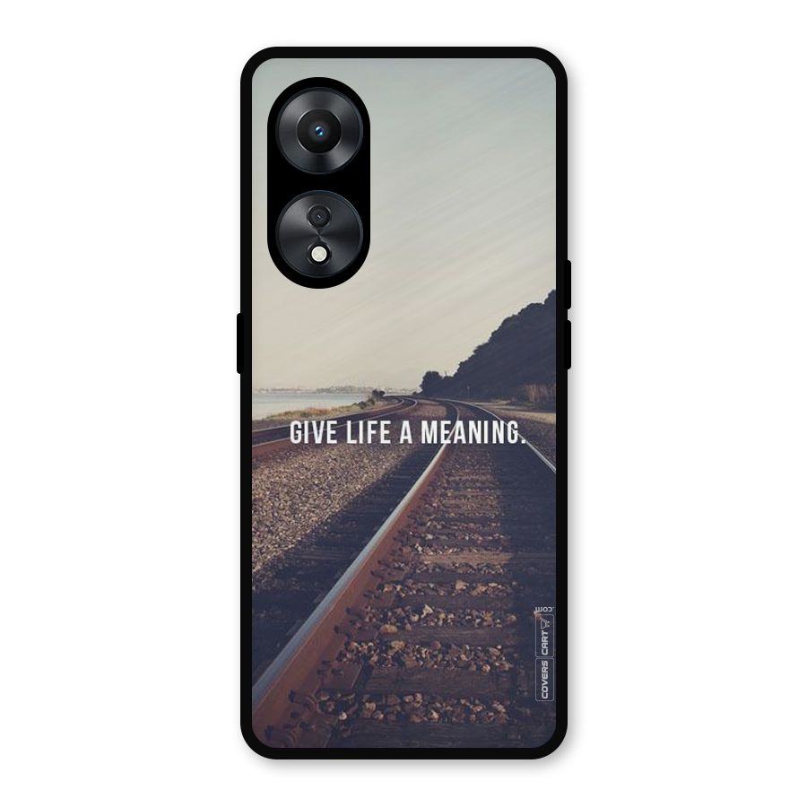 Meaning To Life Metal Back Case for Oppo A78