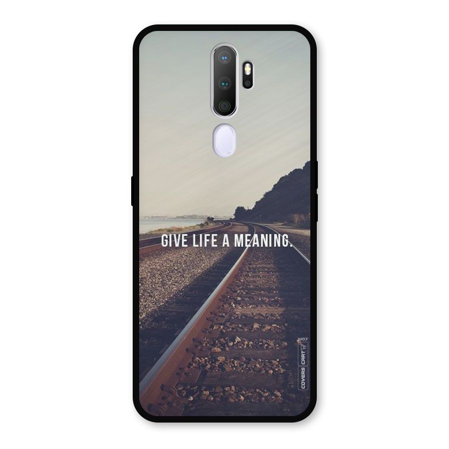 Meaning To Life Metal Back Case for Oppo A9 (2020)
