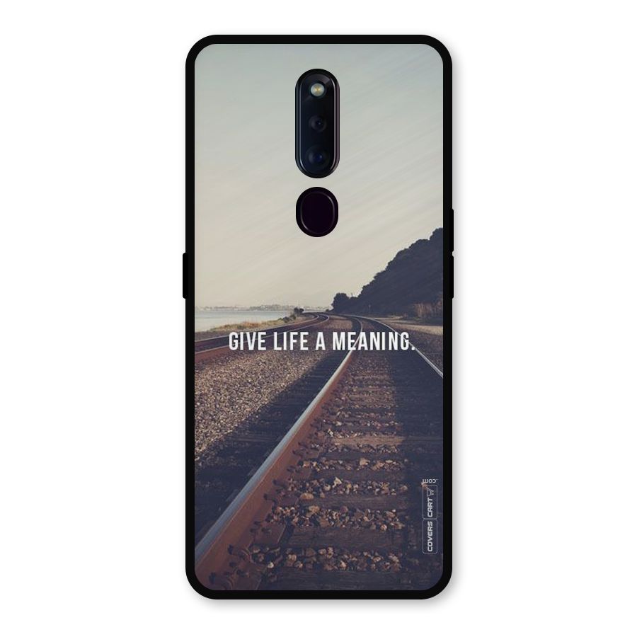 Meaning To Life Metal Back Case for Oppo F11 Pro
