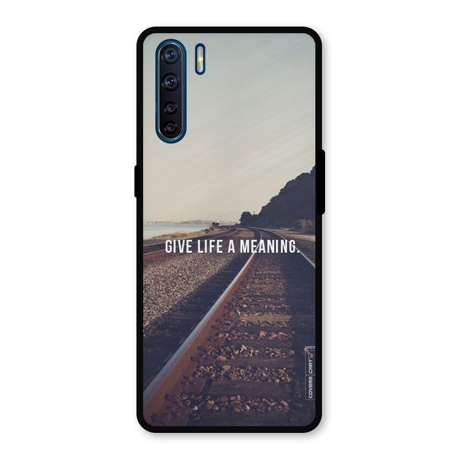Meaning To Life Metal Back Case for Oppo F15