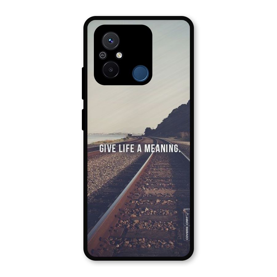 Meaning To Life Metal Back Case for Poco C55