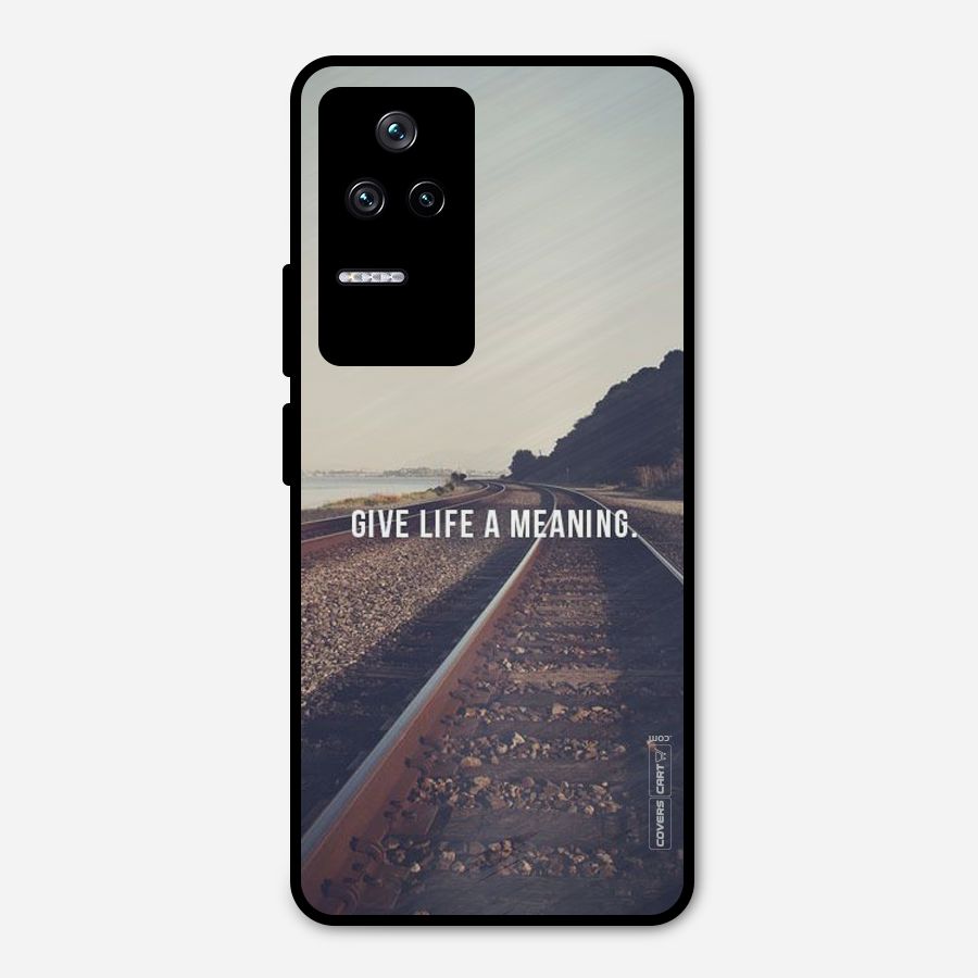 Meaning To Life Metal Back Case for Poco F4 5G