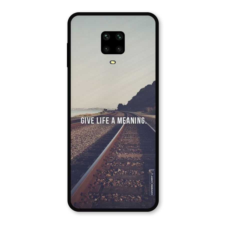 Meaning To Life Metal Back Case for Poco M2 Pro