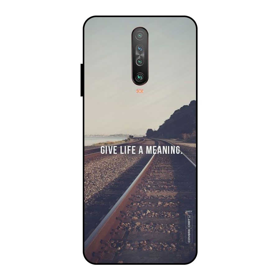 Meaning To Life Metal Back Case for Poco X2