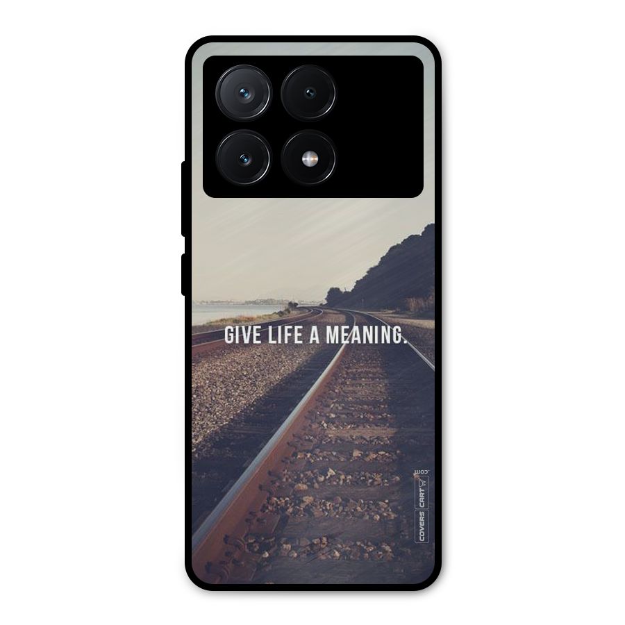 Meaning To Life Metal Back Case for Poco X6 Pro