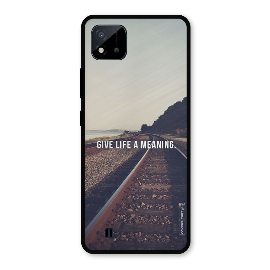 Meaning To Life Metal Back Case for Realme C11 2021