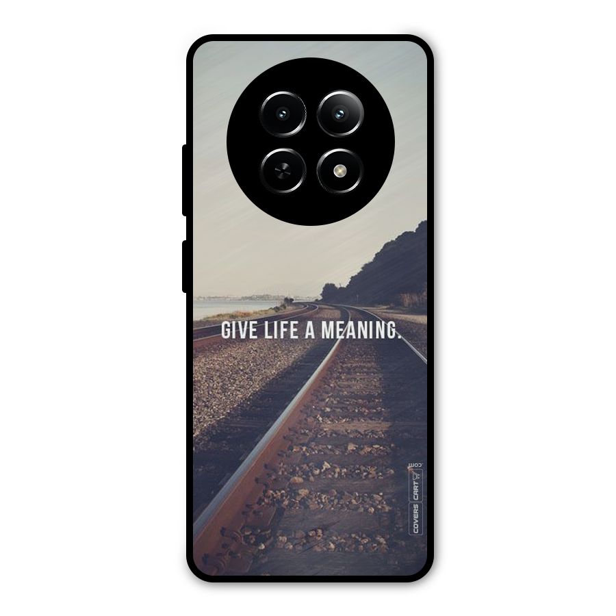 Meaning To Life Metal Back Case for Realme Narzo N65