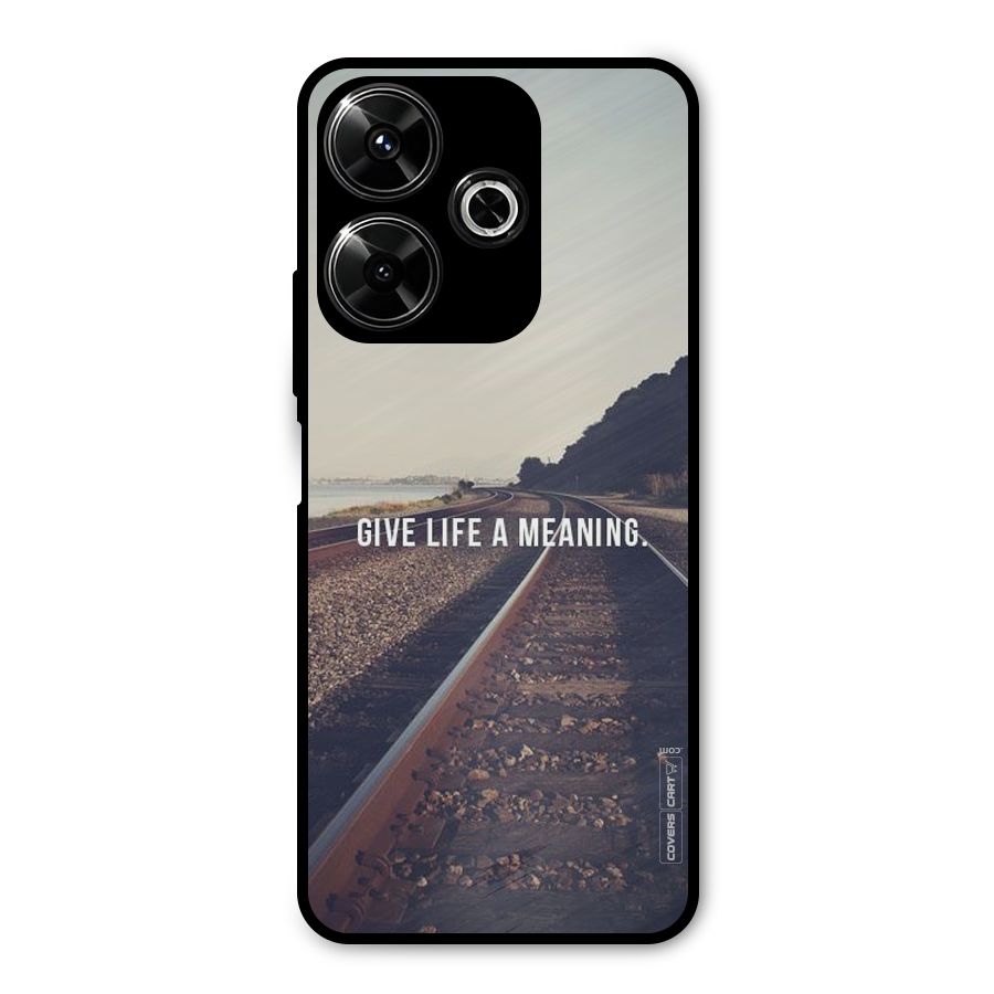 Meaning To Life Metal Back Case for Redmi 13 5G