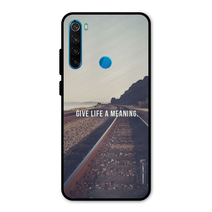 Meaning To Life Metal Back Case for Redmi Note 8