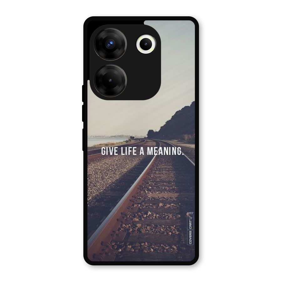 Meaning To Life Metal Back Case for Tecno Camon 20