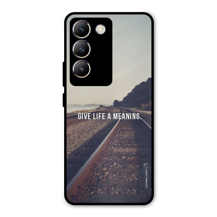 Meaning To Life Metal Back Case for Vivo T3 5G
