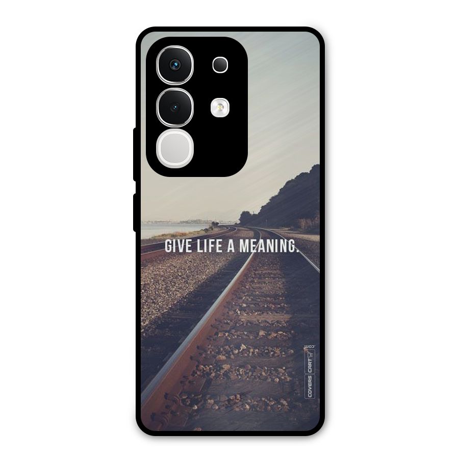 Meaning To Life Metal Back Case for Vivo T4x