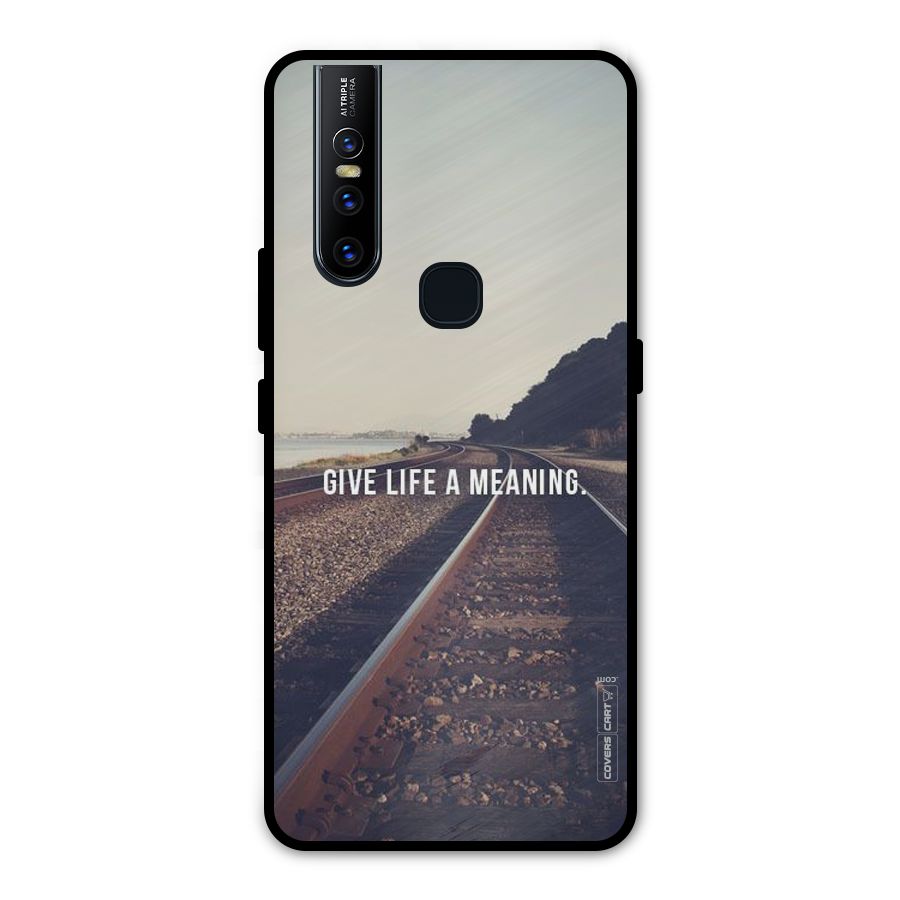 Meaning To Life Metal Back Case for Vivo V15