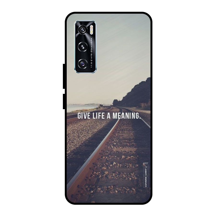 Meaning To Life Metal Back Case for Vivo V20 SE
