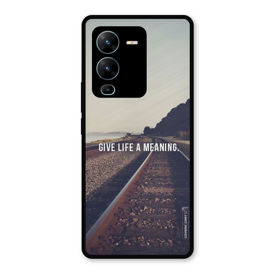 Meaning To Life Metal Back Case for Vivo V25 Pro