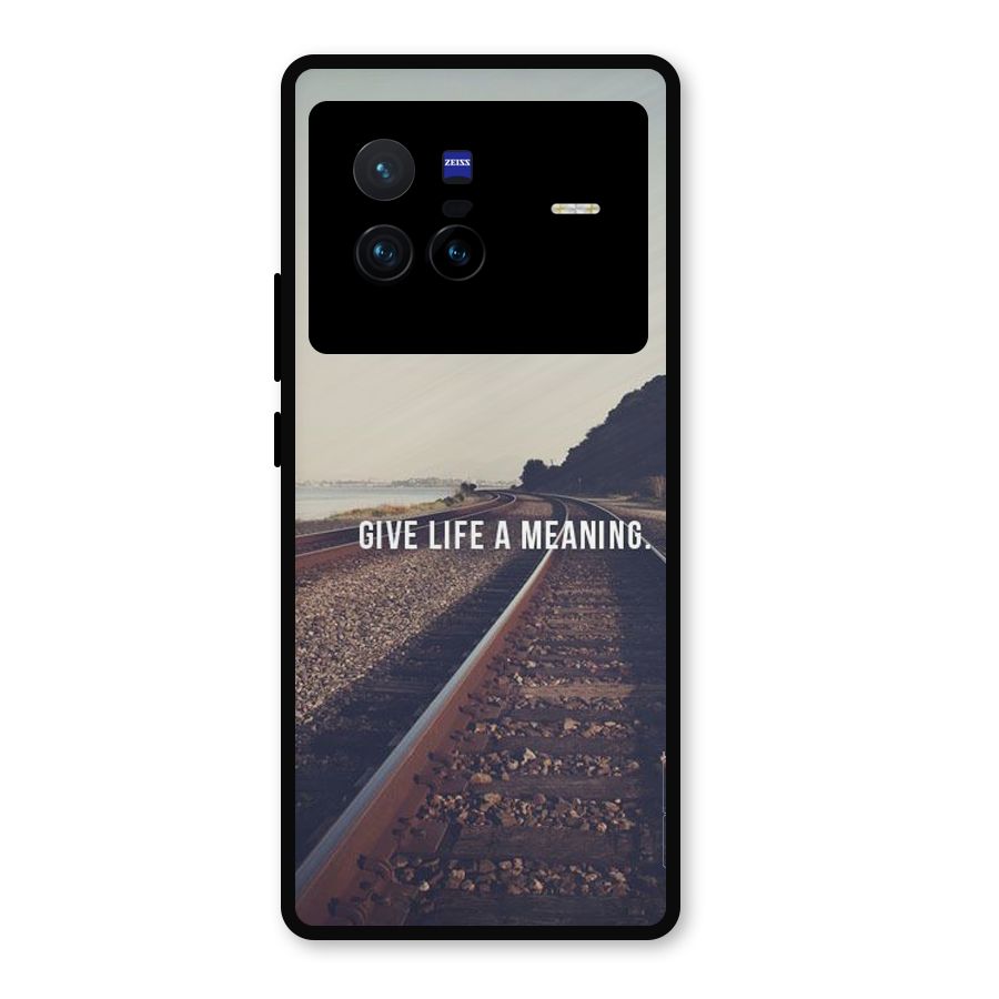Meaning To Life Metal Back Case for Vivo X80