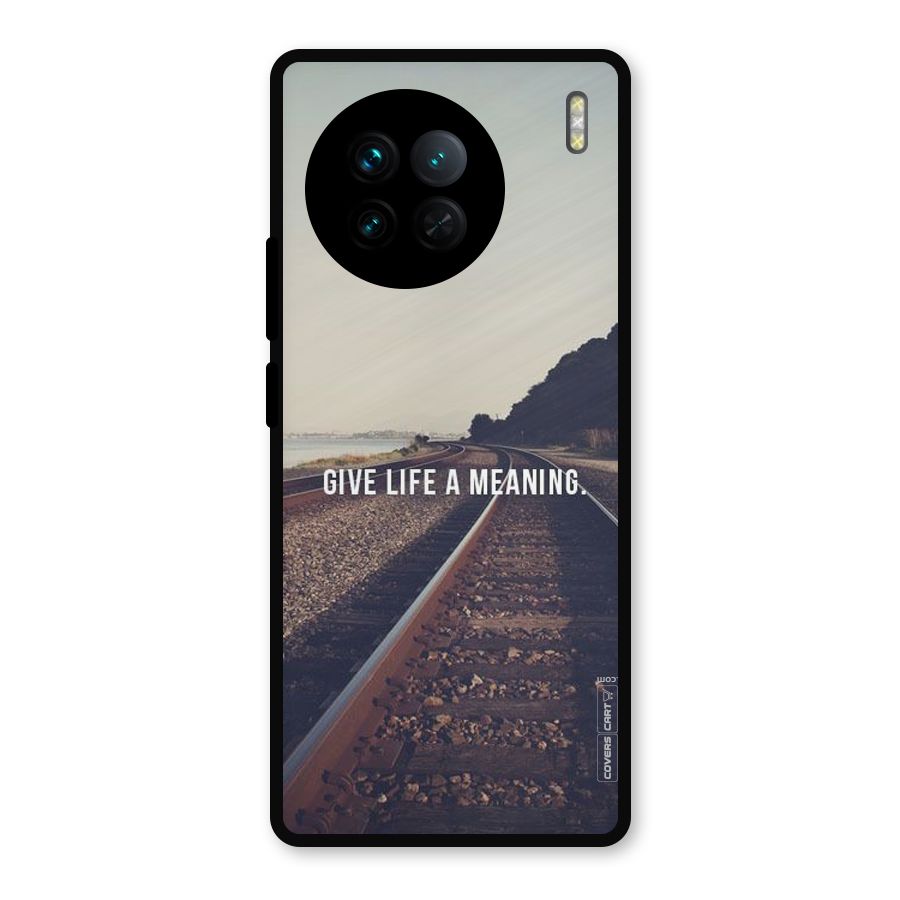 Meaning To Life Metal Back Case for Vivo X90