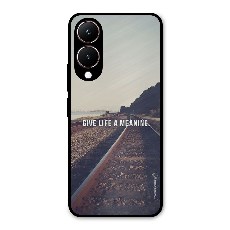 Meaning To Life Metal Back Case for Vivo Y28