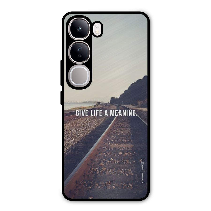 Meaning To Life Metal Back Case for Vivo Y300