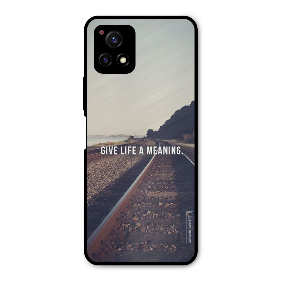 Meaning To Life Metal Back Case for Vivo Y72 5G
