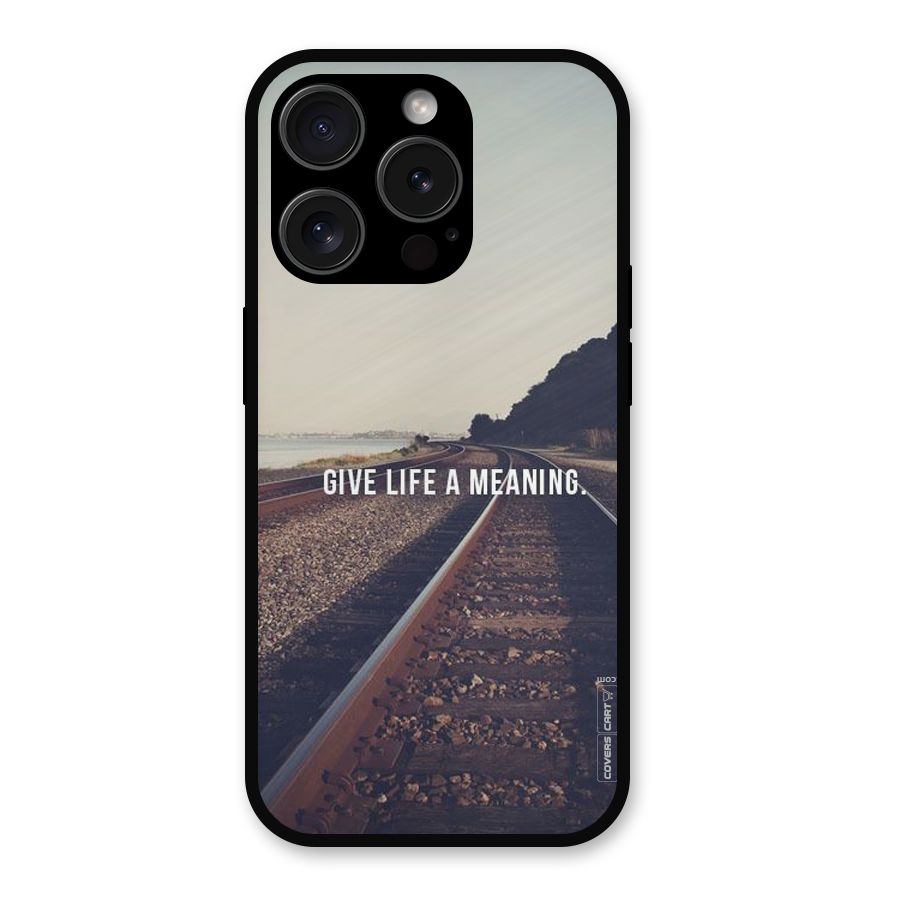 Meaning To Life Metal Back Case for iPhone 15 Pro
