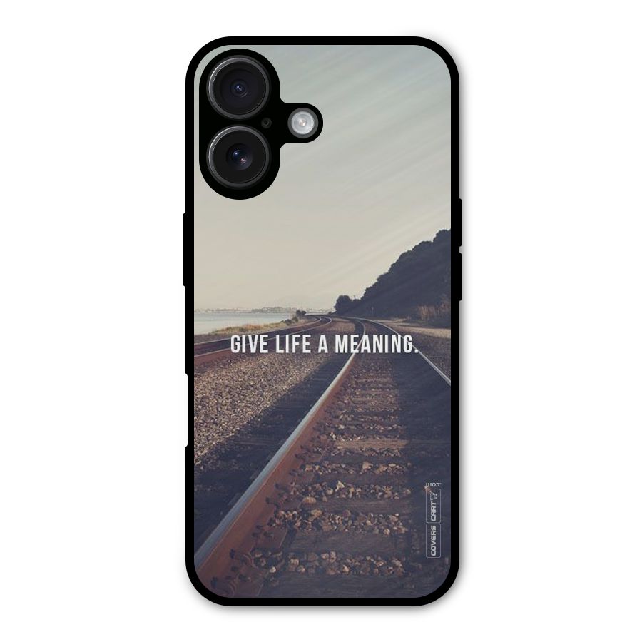 Meaning To Life Metal Back Case for iPhone 16