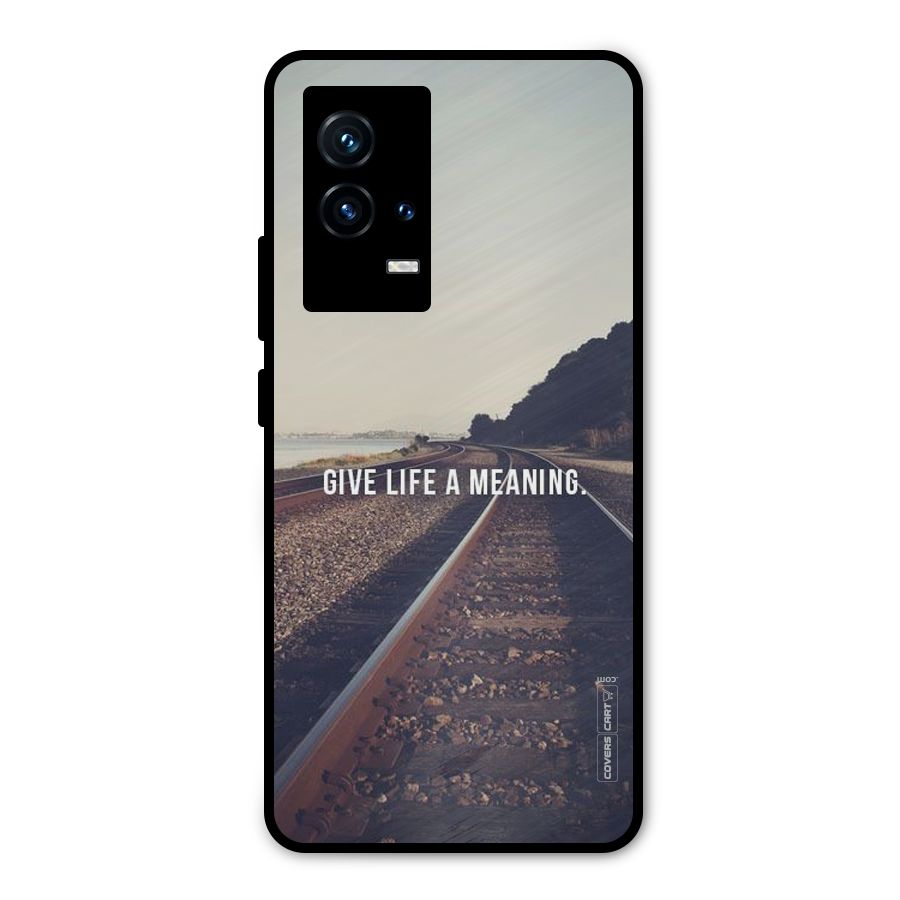 Meaning To Life Metal Back Case for iQOO 9 5G