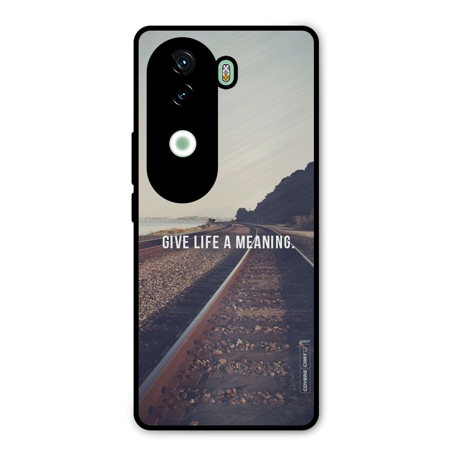 Meaning To Life Metal Back Case for iQOO Z9s