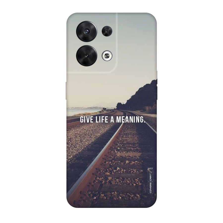 Meaning To Life Original Polycarbonate Back Case for Oppo Reno8 5G