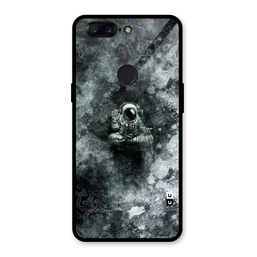 Meditating Spaceman Glass Back Case for OnePlus 5T