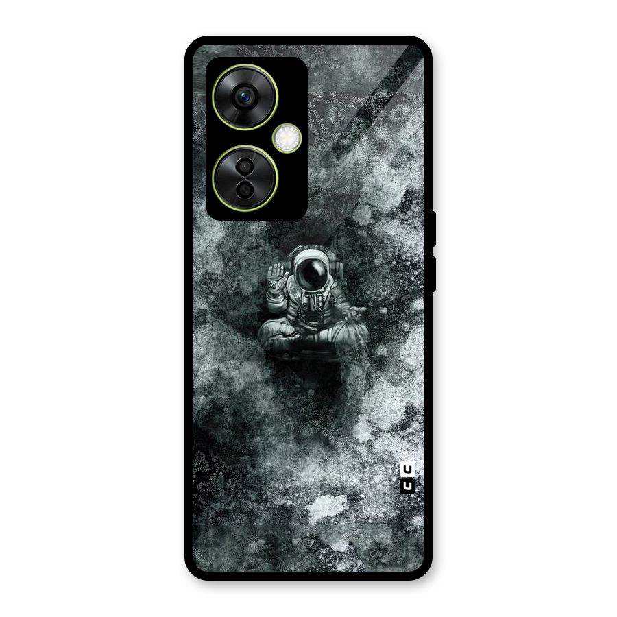 Meditating Spaceman Glass Back Case for OnePlus Nord CE 3 Lite