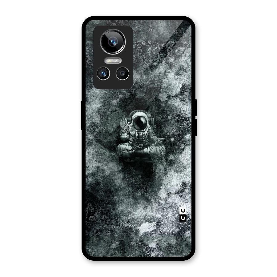 Meditating Spaceman Glass Back Case for Realme GT Neo 3
