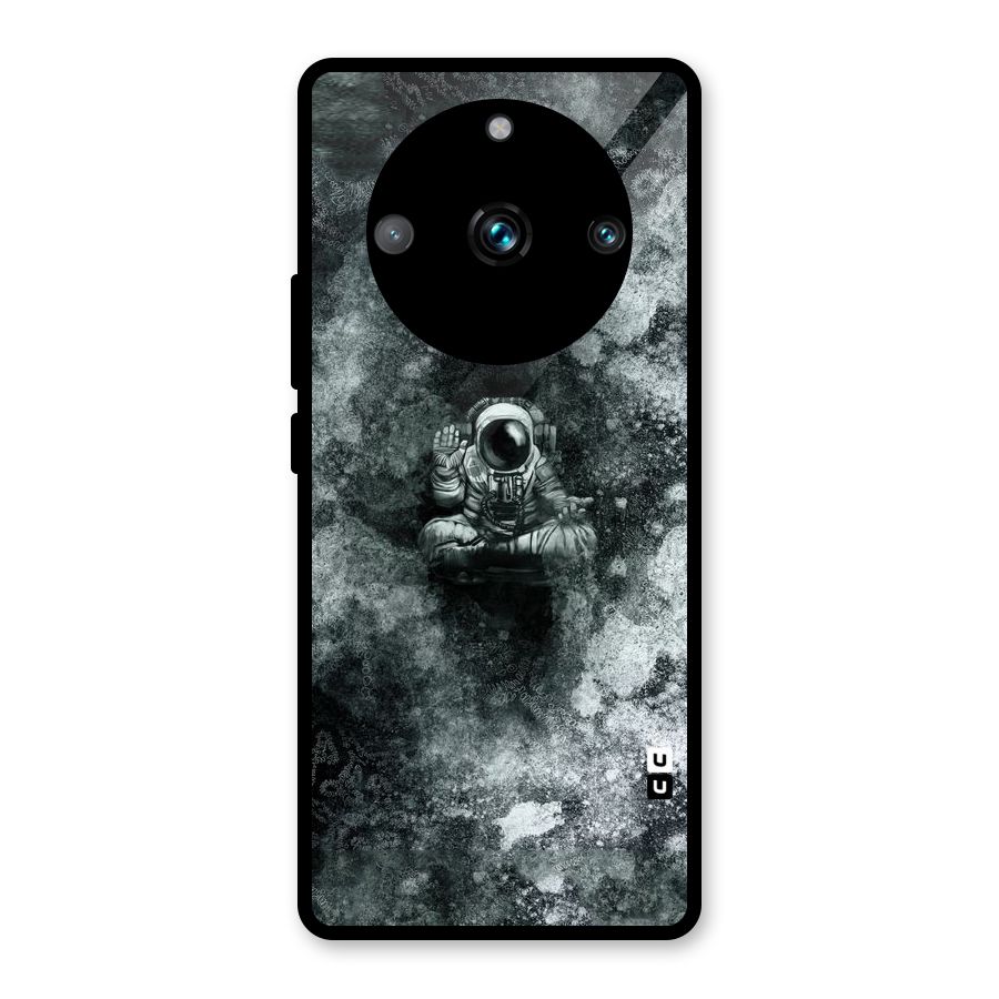 Meditating Spaceman Glass Back Case for Realme Narzo 60 Pro