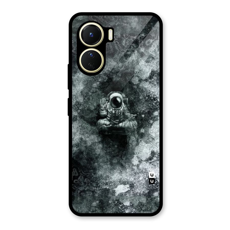 Meditating Spaceman Glass Back Case for Vivo Y16