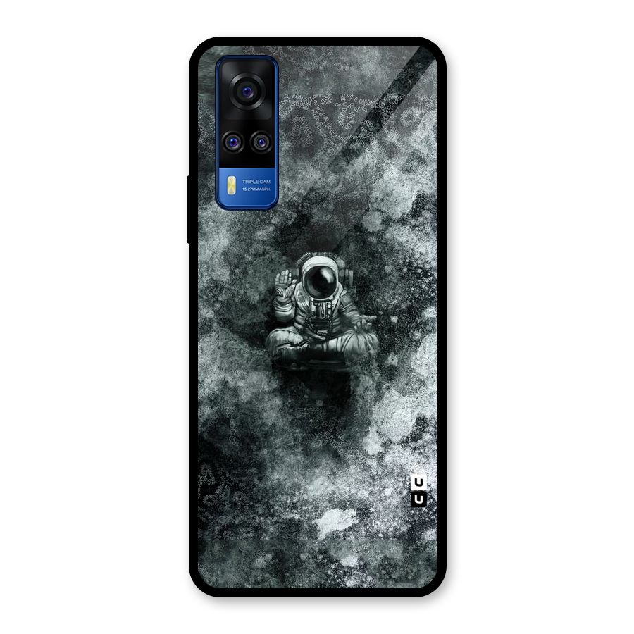 Meditating Spaceman Glass Back Case for Vivo Y31