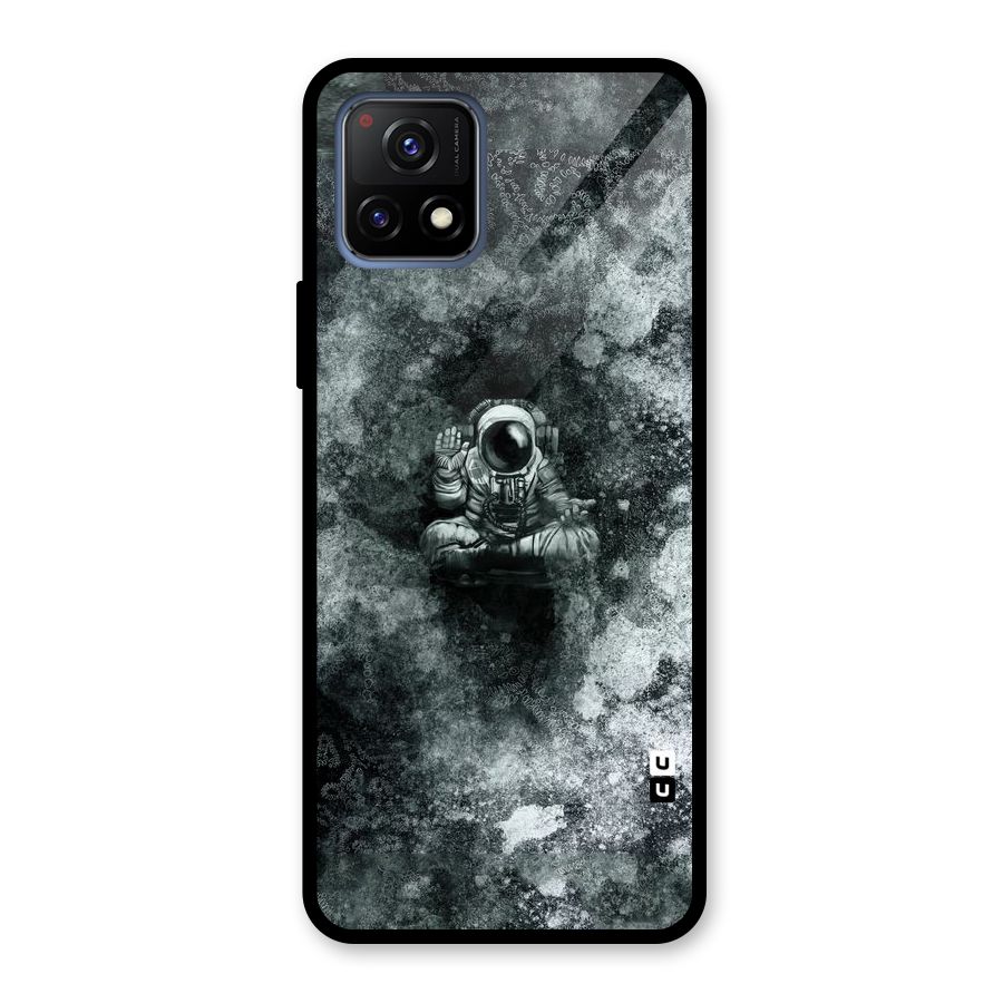 Meditating Spaceman Glass Back Case for Vivo Y72 5G