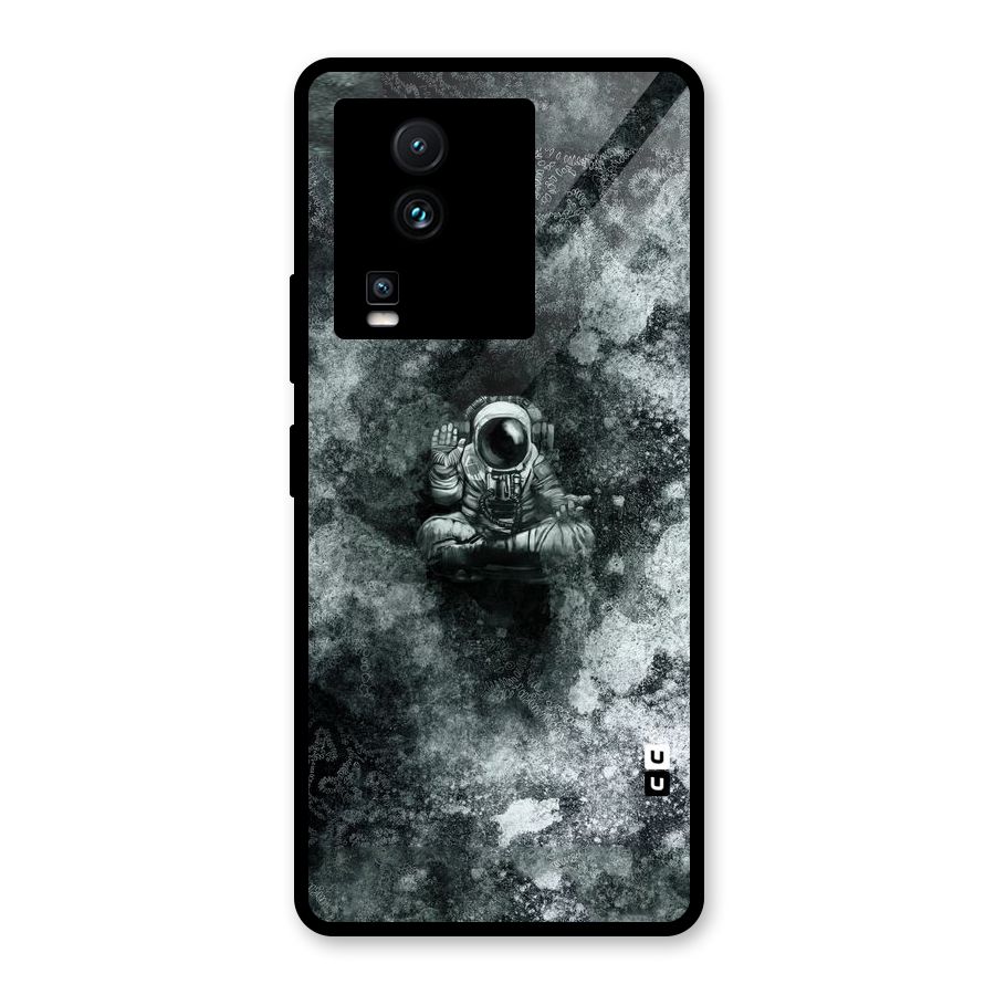 Meditating Spaceman Glass Back Case for Vivo iQOO Neo 7 Pro